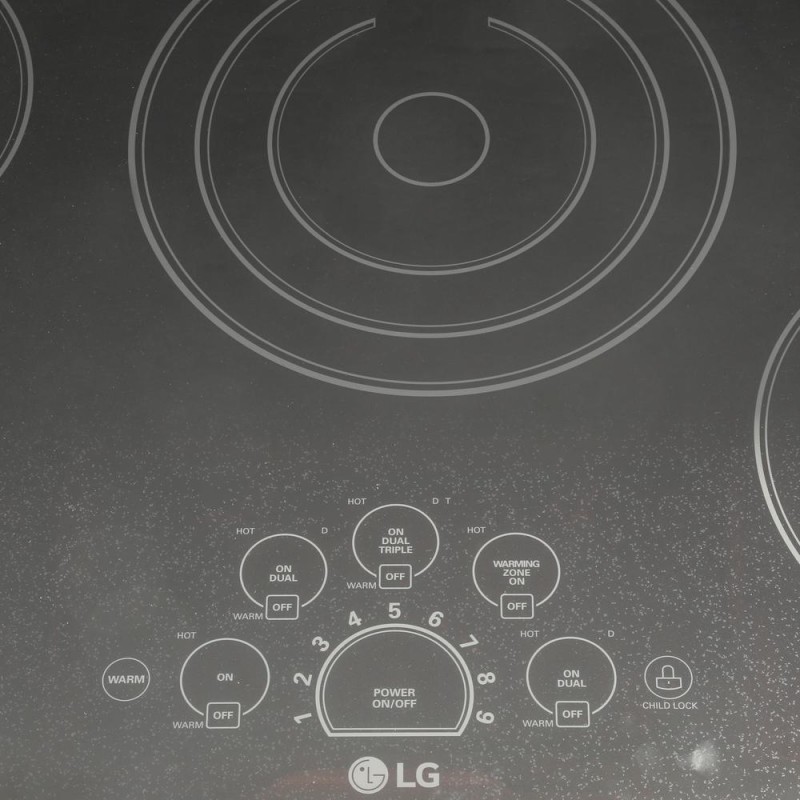 LG LCE3610SB 36 in. Smooth Surface Electric Cooktop in Black with 5